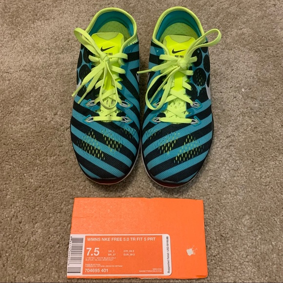 Women’s Nike 5.0 TR FIT 5 PRINT 7.5 - Picture 9 of 10